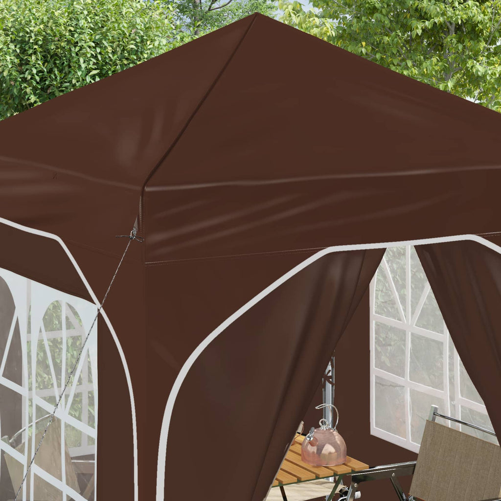 vidaXL Namiot imprezowy rozkładany 192 x 192 x 245 cm brązowy