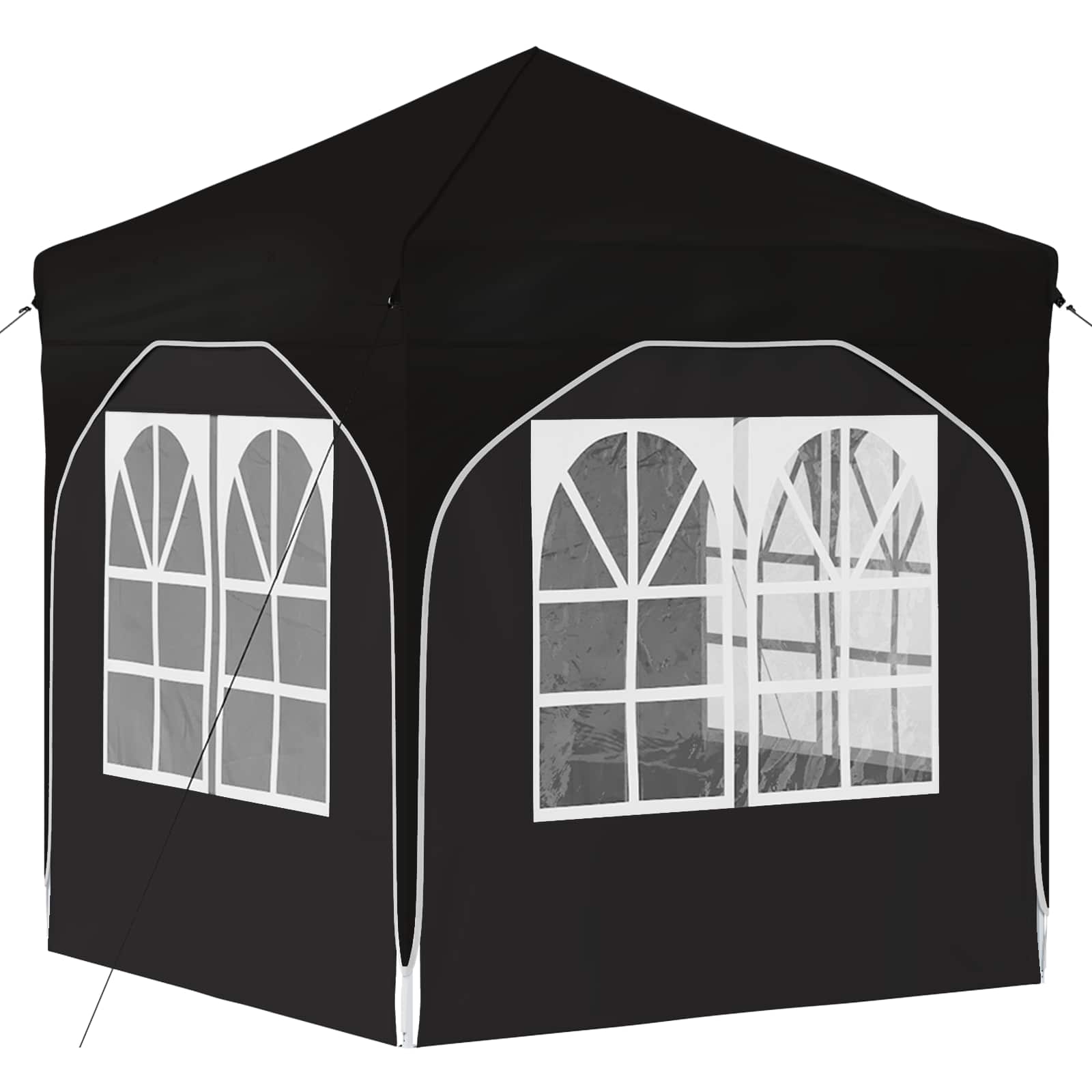 vidaXL Namiot imprezowy rozkładany 192 x 192 x 245 cm Czarny