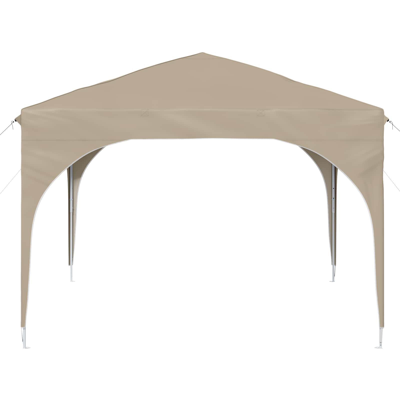 vidaXL Namiot imprezowy rozkładany 290 x 290 x 245 cm kremowy