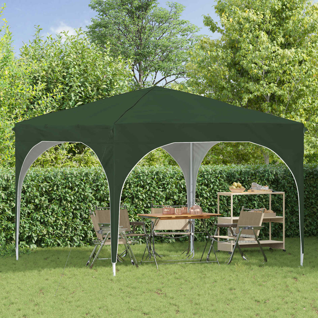 vidaXL Namiot imprezowy rozkładany 290 x 290 x 245 cm zielony