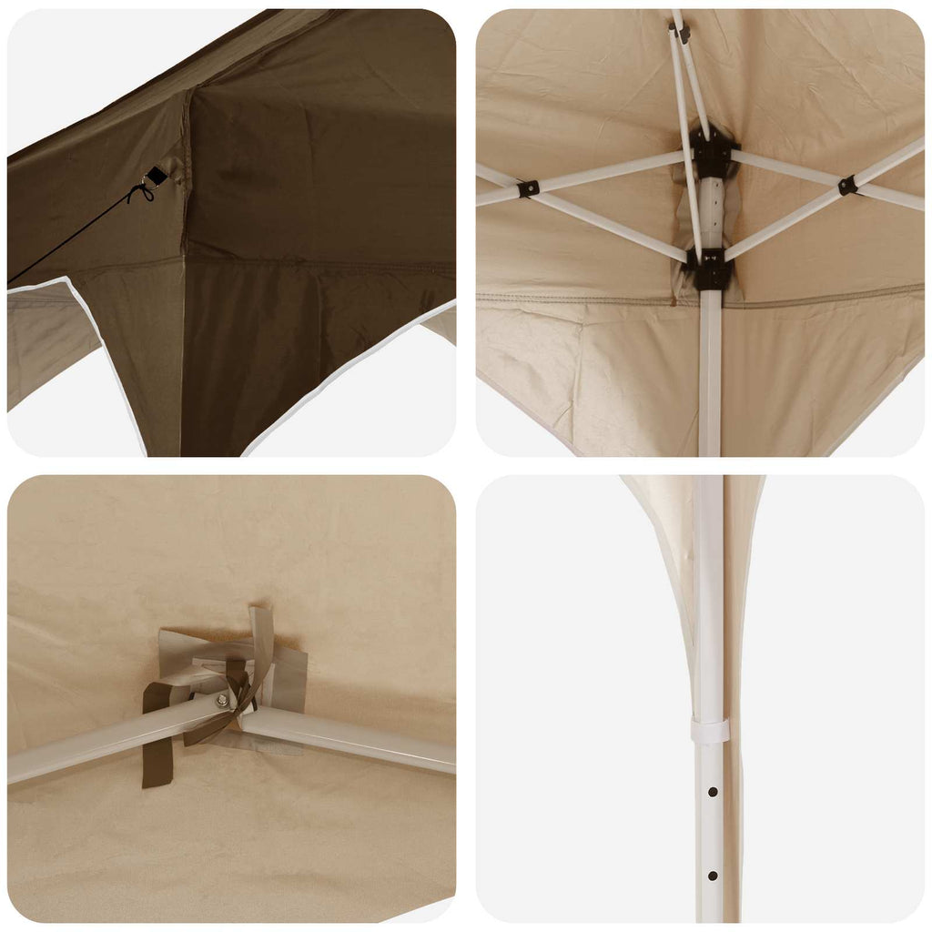 vidaXL Namiot imprezowy rozkładany 290 x 290 x 245 cm Ciemnoszary