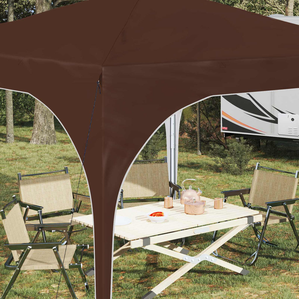 vidaXL Namiot imprezowy rozkładany 290 x 290 x 245 cm brązowy