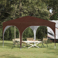 vidaXL Namiot imprezowy rozkładany 290 x 290 x 245 cm brązowy
