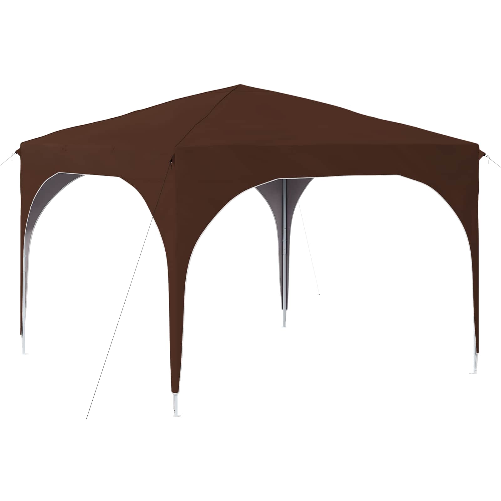 vidaXL Namiot imprezowy rozkładany 290 x 290 x 245 cm brązowy