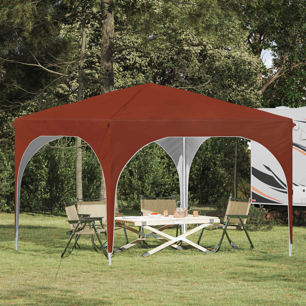 vidaXL Namiot imprezowy rozkładany 290 x 290 x 245 cm terakota