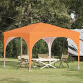 vidaXL Namiot imprezowy rozkładany 290 x 290 x 245 cm pomarańczowy