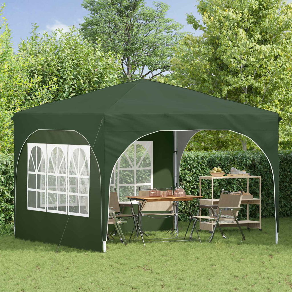vidaXL Namiot imprezowy rozkładany 290 x 290 x 245 cm zielony