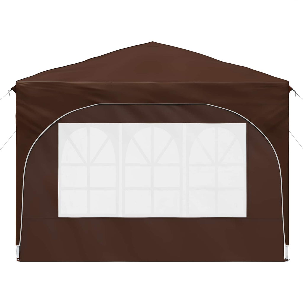 vidaXL Namiot imprezowy rozkładany 290 x 290 x 245 cm brązowy