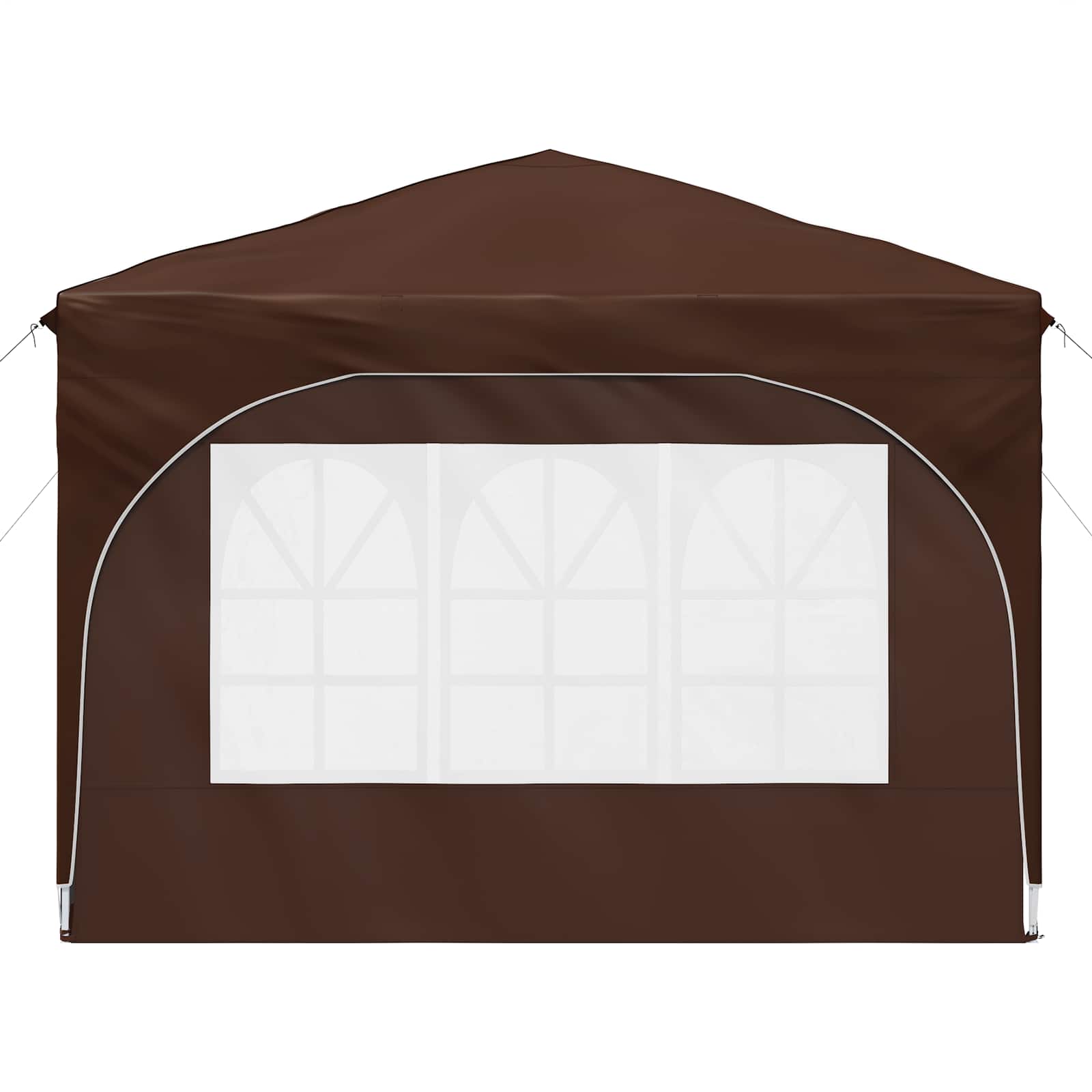 vidaXL Namiot imprezowy rozkładany 290 x 290 x 245 cm brązowy
