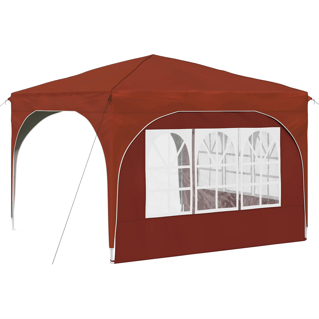 vidaXL Namiot imprezowy rozkładany 290 x 290 x 245 cm terakota