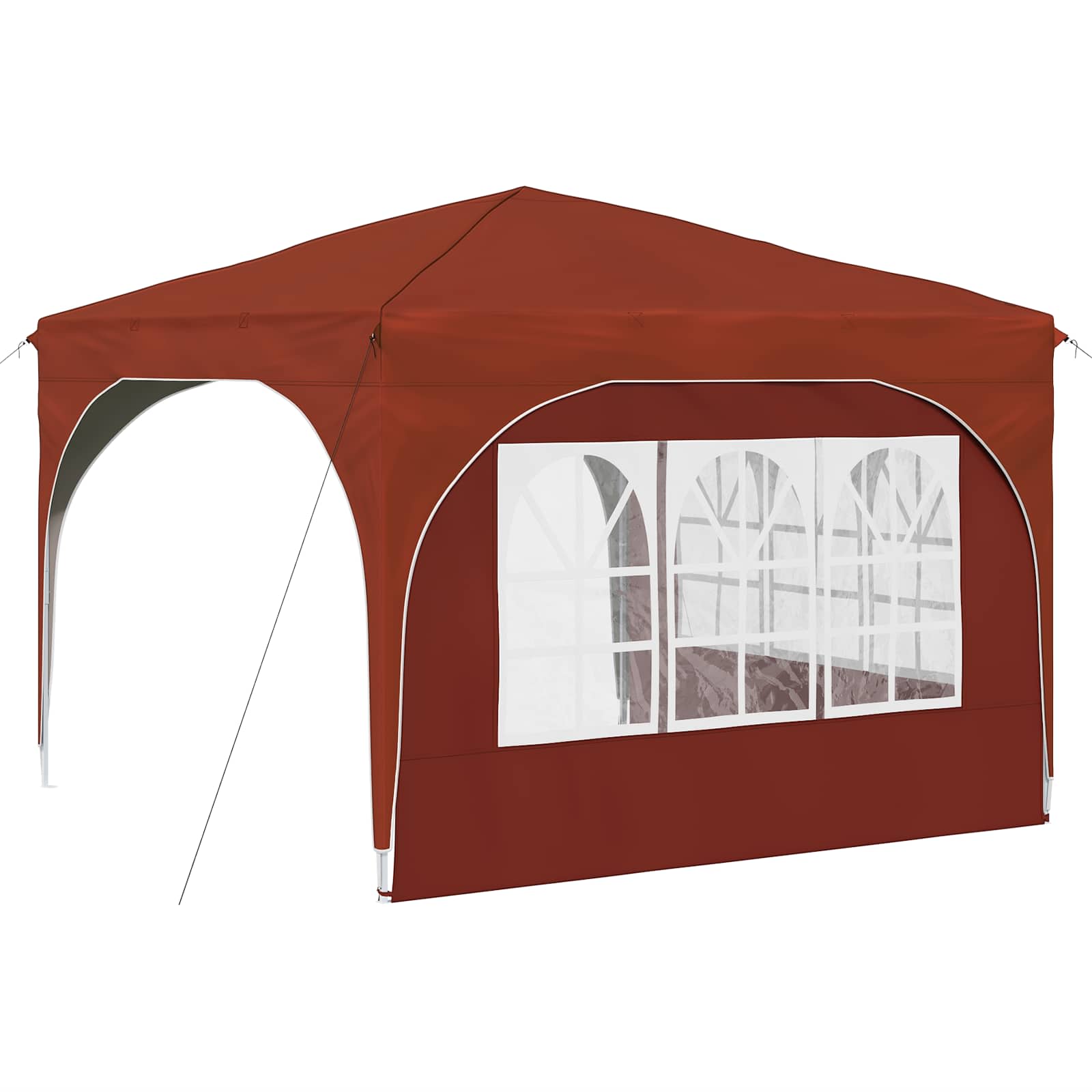 vidaXL Namiot imprezowy rozkładany 290 x 290 x 245 cm terakota