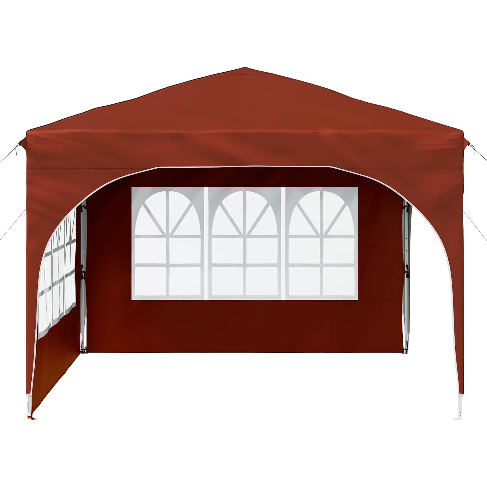 vidaXL Namiot imprezowy rozkładany 290 x 290 x 245 cm terakota
