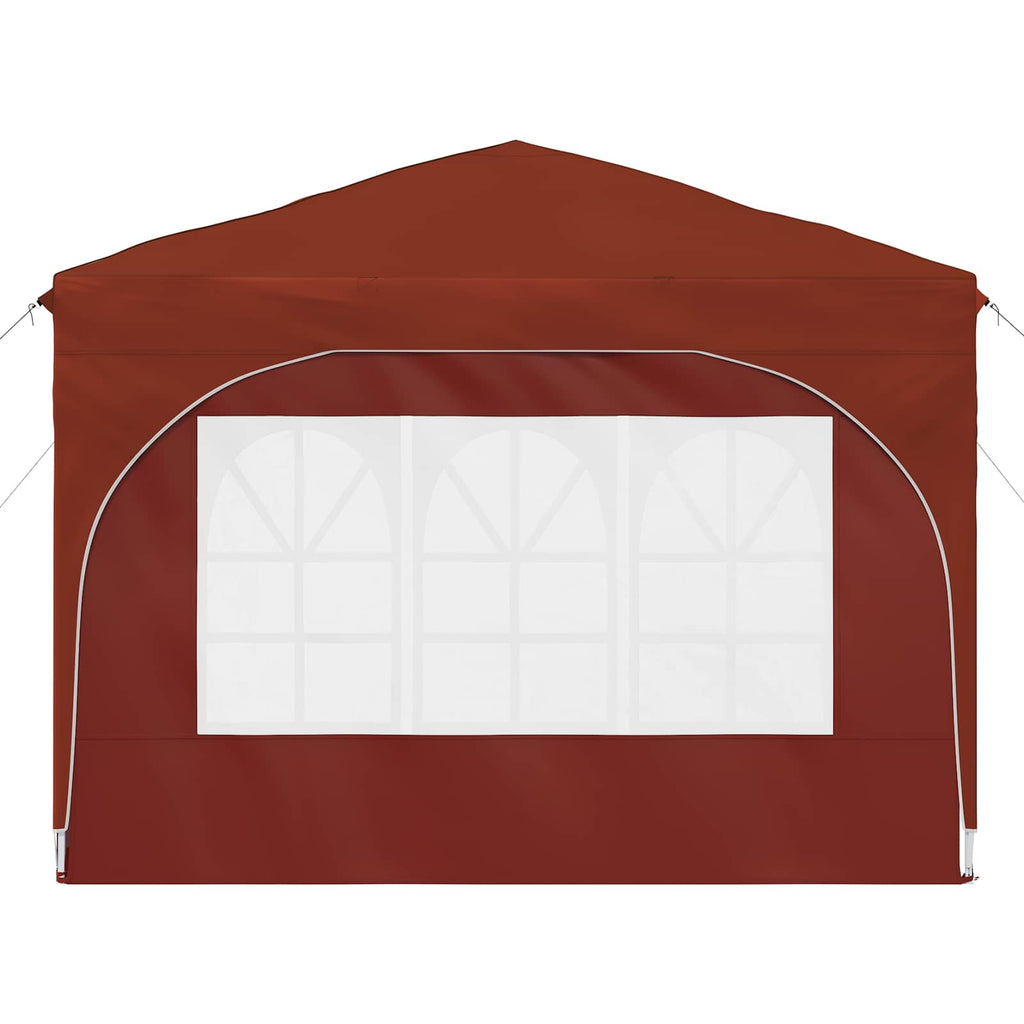 vidaXL Namiot imprezowy rozkładany 290 x 290 x 245 cm terakota