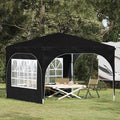 vidaXL Namiot imprezowy rozkładany 290 x 290 x 245 cm Czarny
