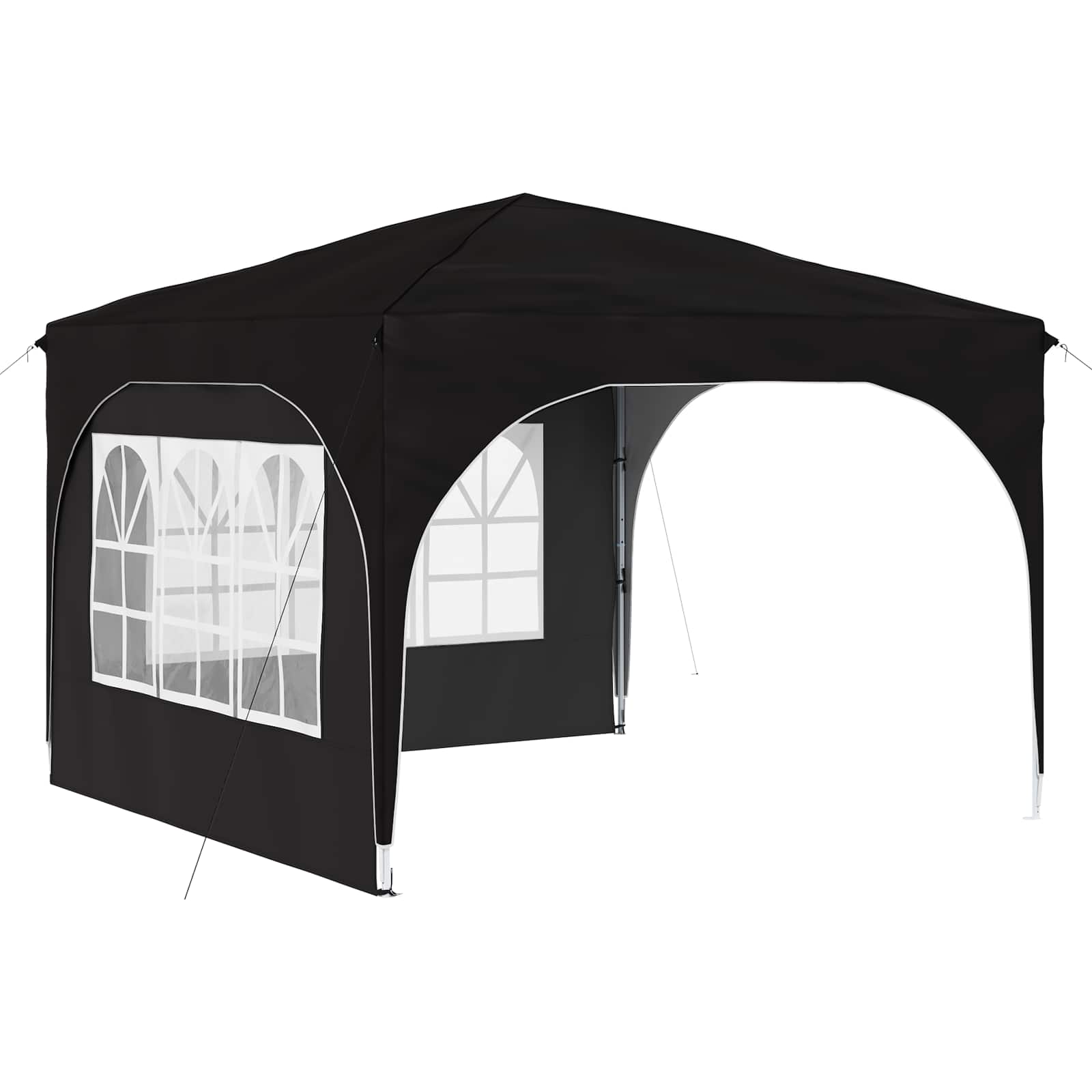 vidaXL Namiot imprezowy rozkładany 290 x 290 x 245 cm Czarny