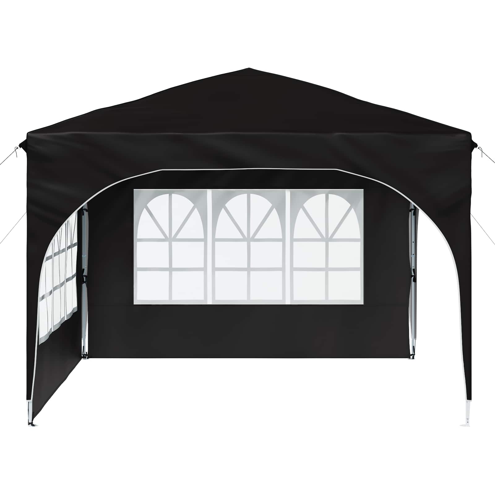 vidaXL Namiot imprezowy rozkładany 290 x 290 x 245 cm Czarny