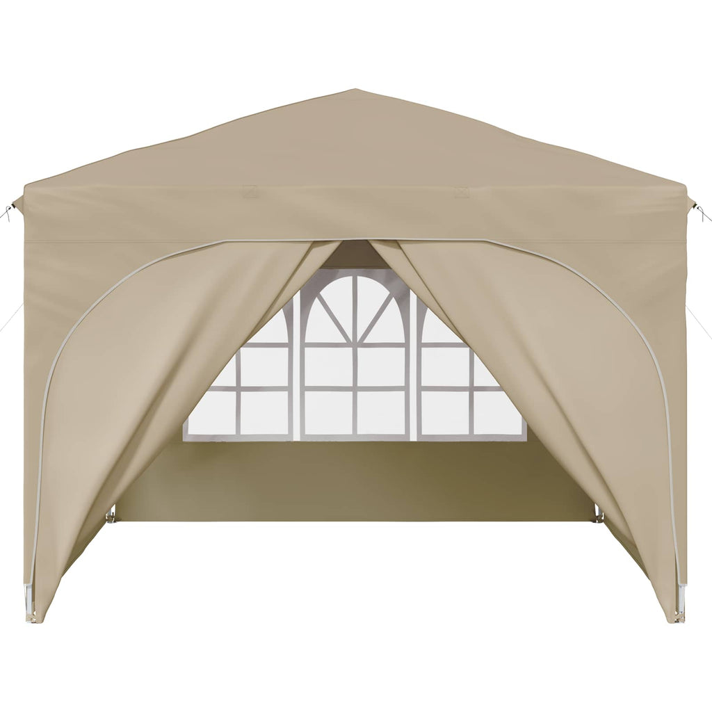 vidaXL Namiot imprezowy rozkładany 290 x 290 x 245 cm kremowy