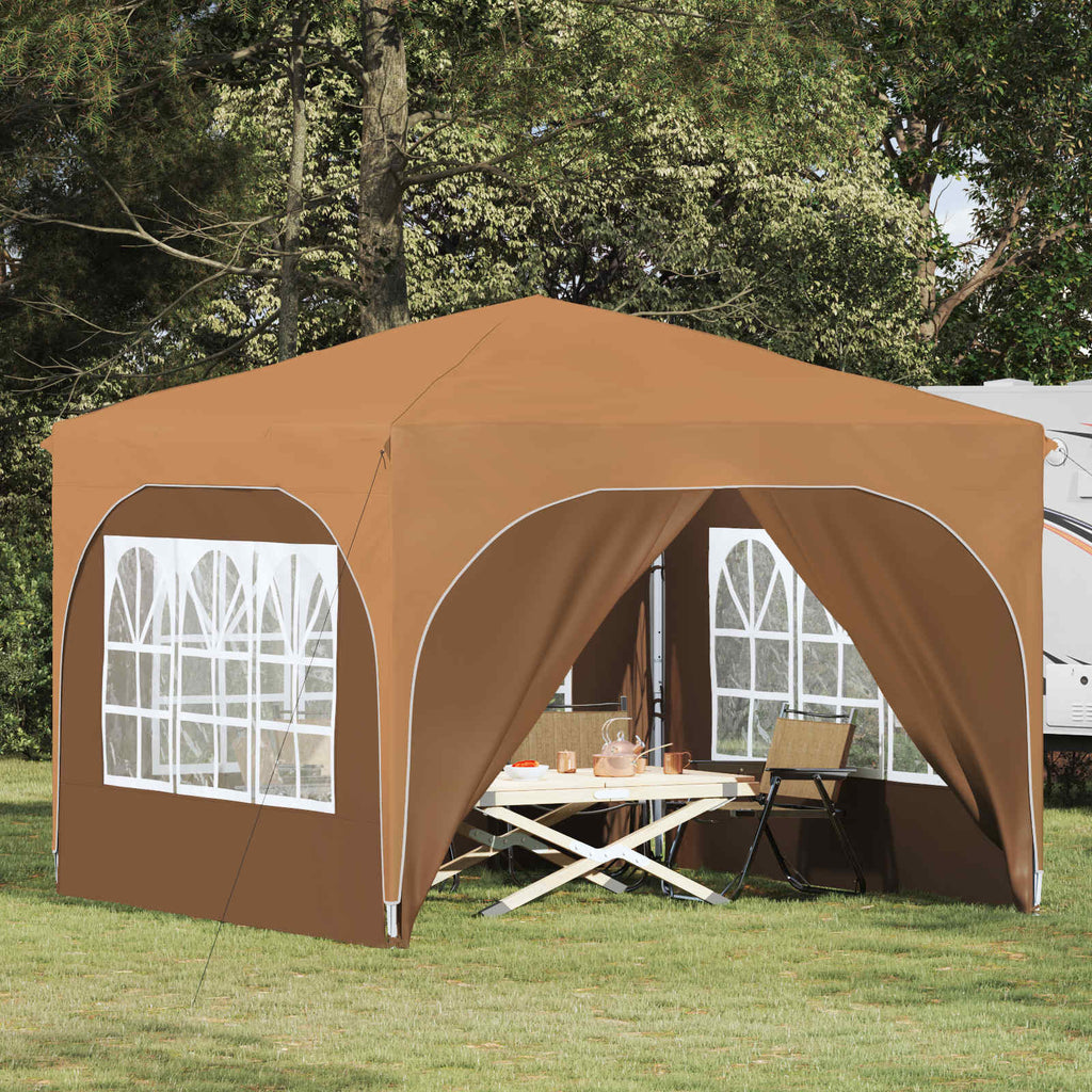 vidaXL Namiot imprezowy rozkładany 290 x 290 x 245 cm Beżowy
