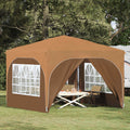 vidaXL Namiot imprezowy rozkładany 290 x 290 x 245 cm Beżowy