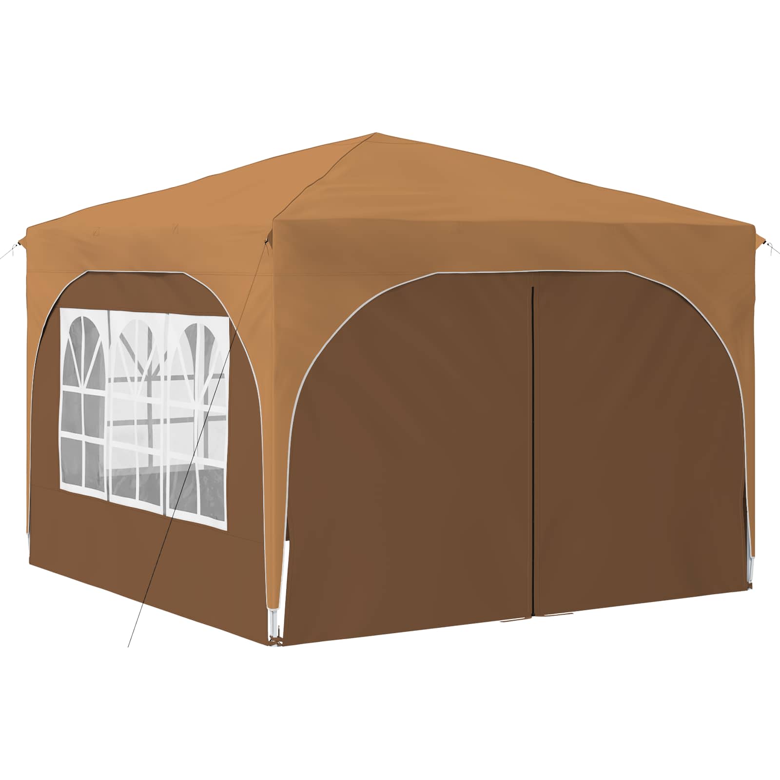vidaXL Namiot imprezowy rozkładany 290 x 290 x 245 cm Beżowy