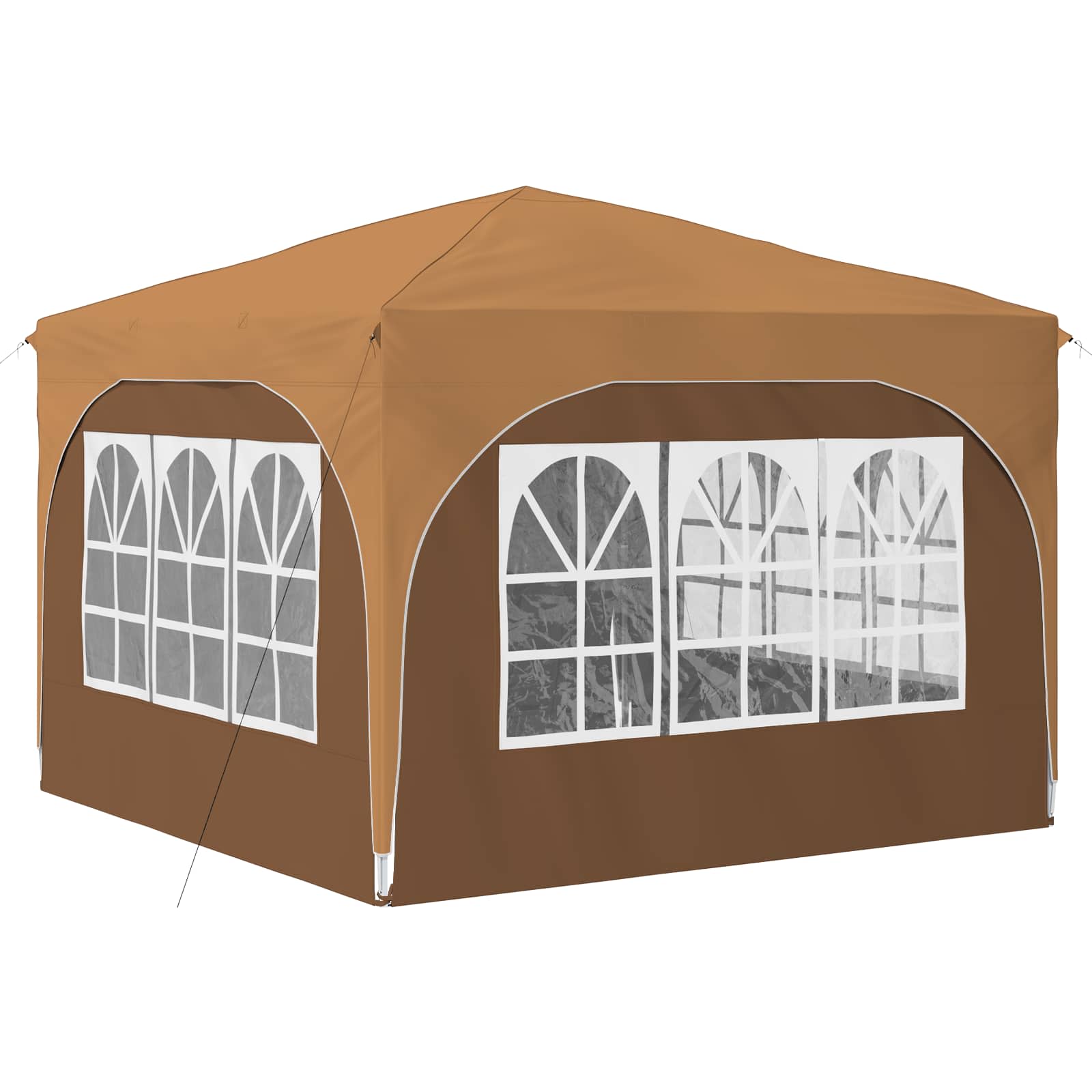 vidaXL Namiot imprezowy rozkładany 290 x 290 x 245 cm Beżowy