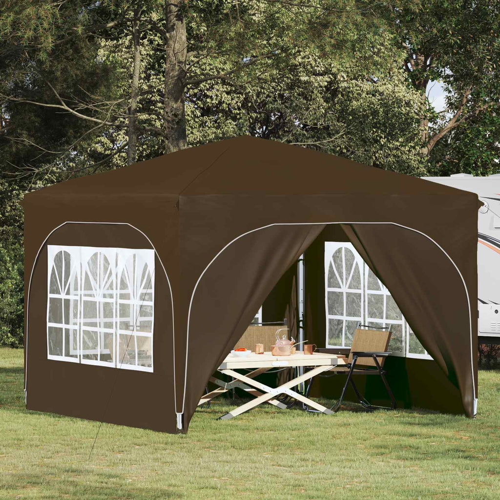 vidaXL Namiot imprezowy rozkładany 290 x 290 x 245 cm Ciemnoszary