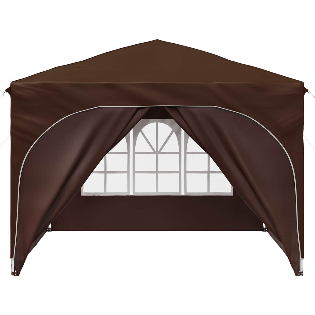 vidaXL Namiot imprezowy rozkładany 290 x 290 x 245 cm brązowy
