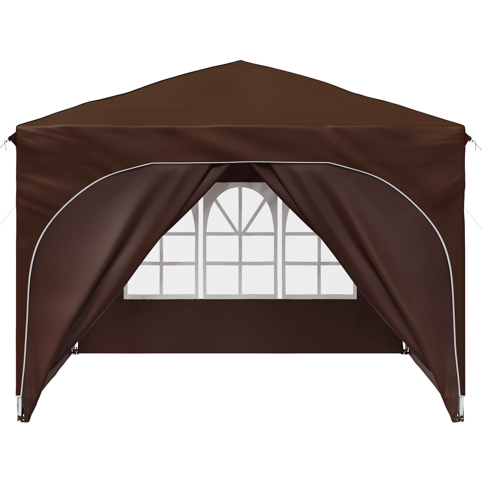 vidaXL Namiot imprezowy rozkładany 290 x 290 x 245 cm brązowy