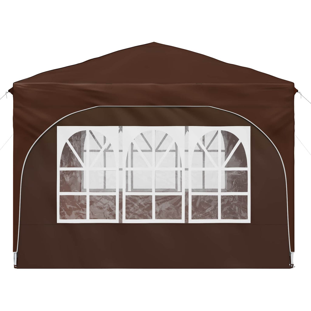 vidaXL Namiot imprezowy rozkładany 290 x 290 x 245 cm brązowy