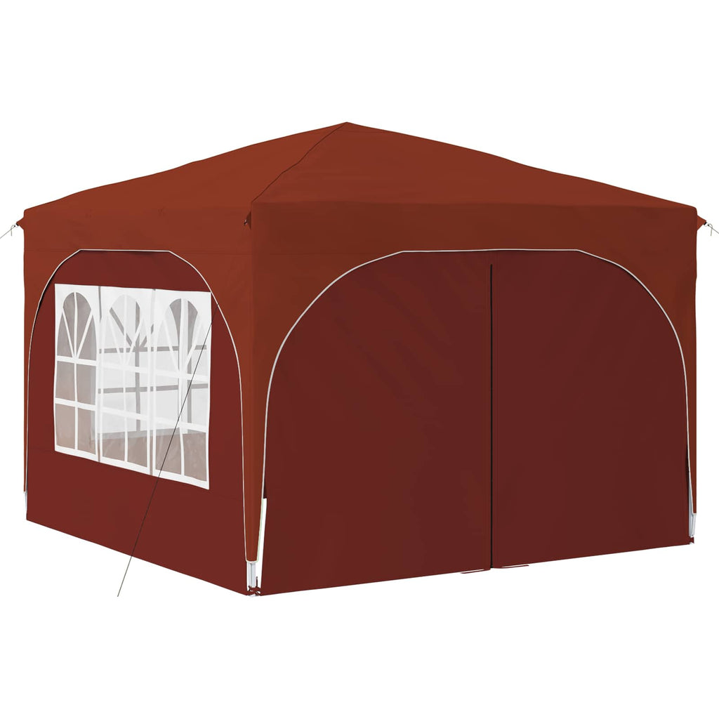 vidaXL Namiot imprezowy rozkładany 290 x 290 x 245 cm terakota