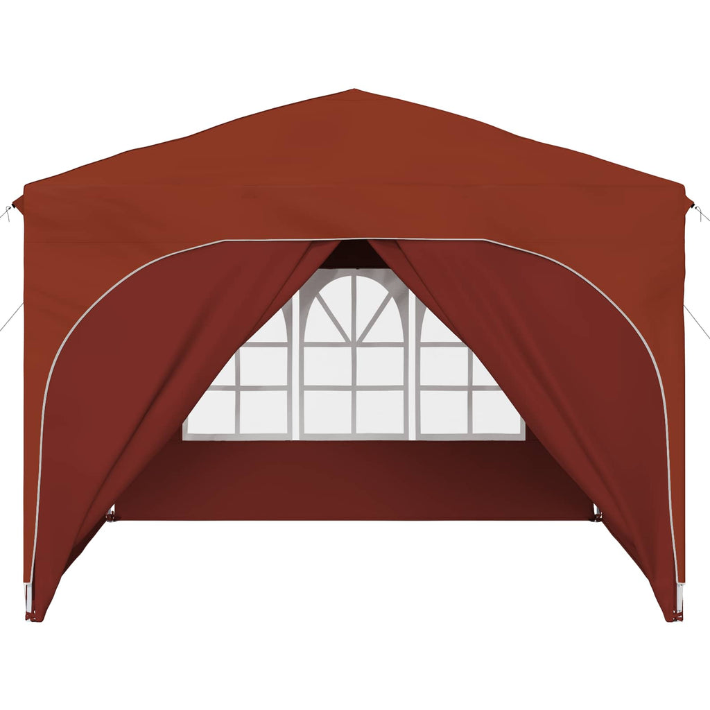 vidaXL Namiot imprezowy rozkładany 290 x 290 x 245 cm terakota