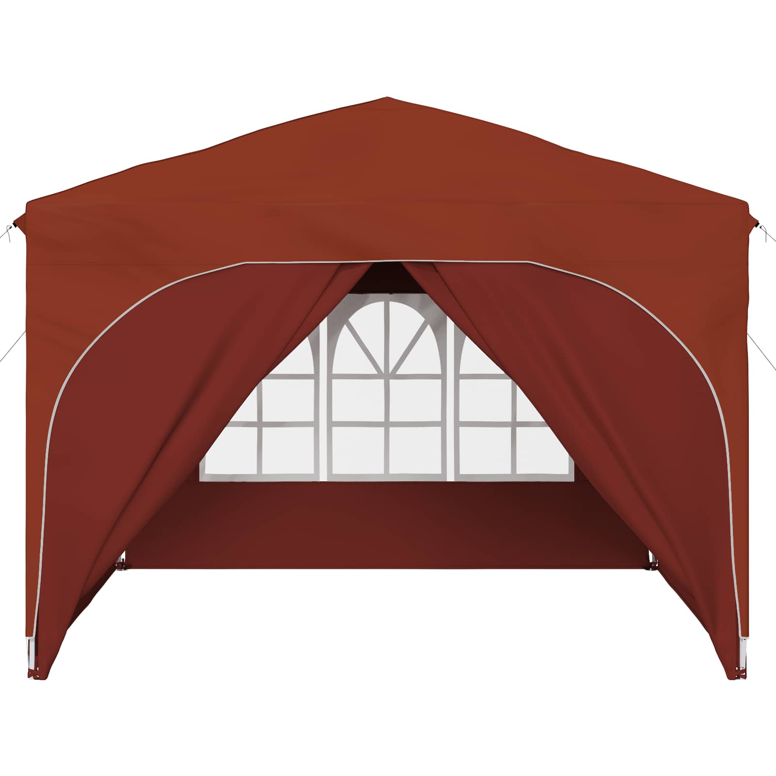 vidaXL Namiot imprezowy rozkładany 290 x 290 x 245 cm terakota