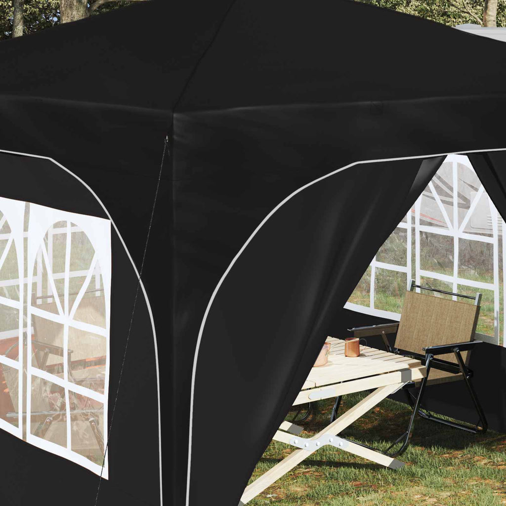 vidaXL Namiot imprezowy rozkładany 290 x 290 x 245 cm Czarny
