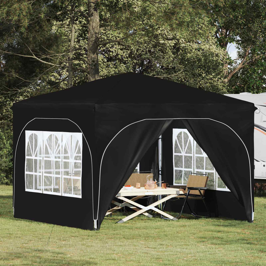 vidaXL Namiot imprezowy rozkładany 290 x 290 x 245 cm Czarny