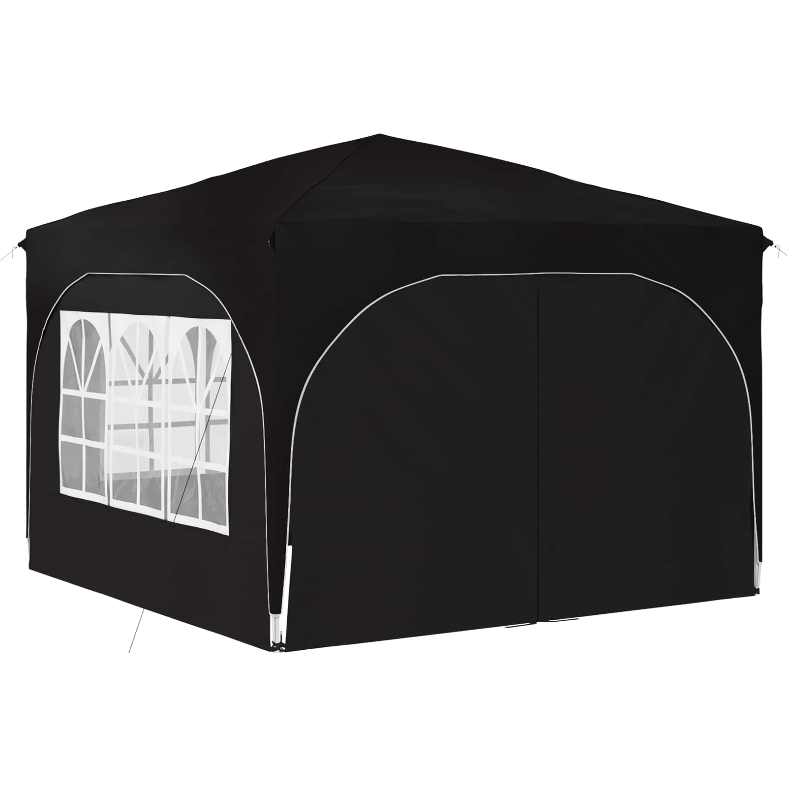 vidaXL Namiot imprezowy rozkładany 290 x 290 x 245 cm Czarny