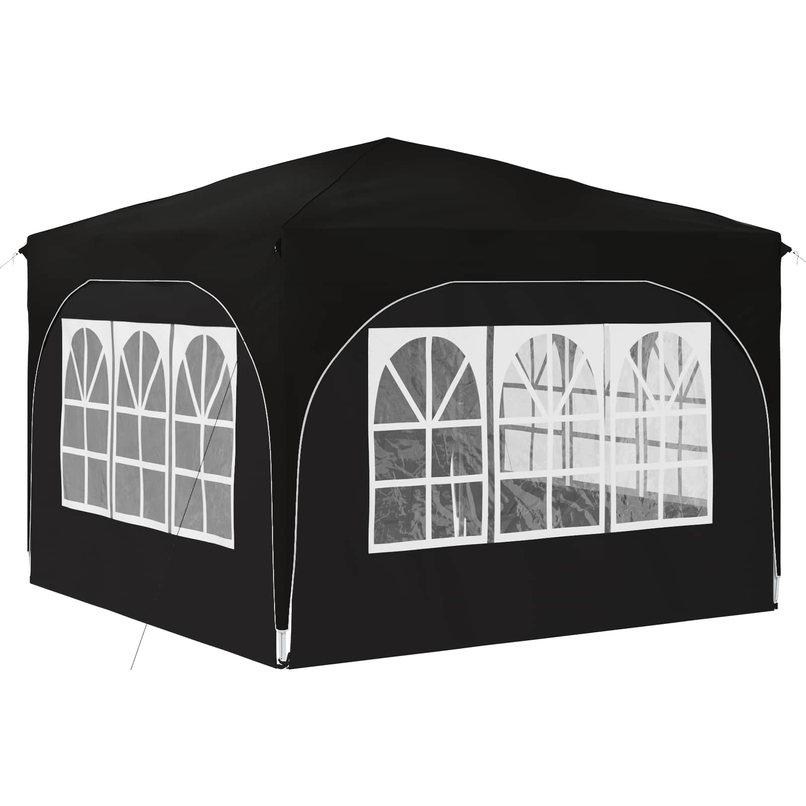 vidaXL Namiot imprezowy rozkładany 290 x 290 x 245 cm Czarny