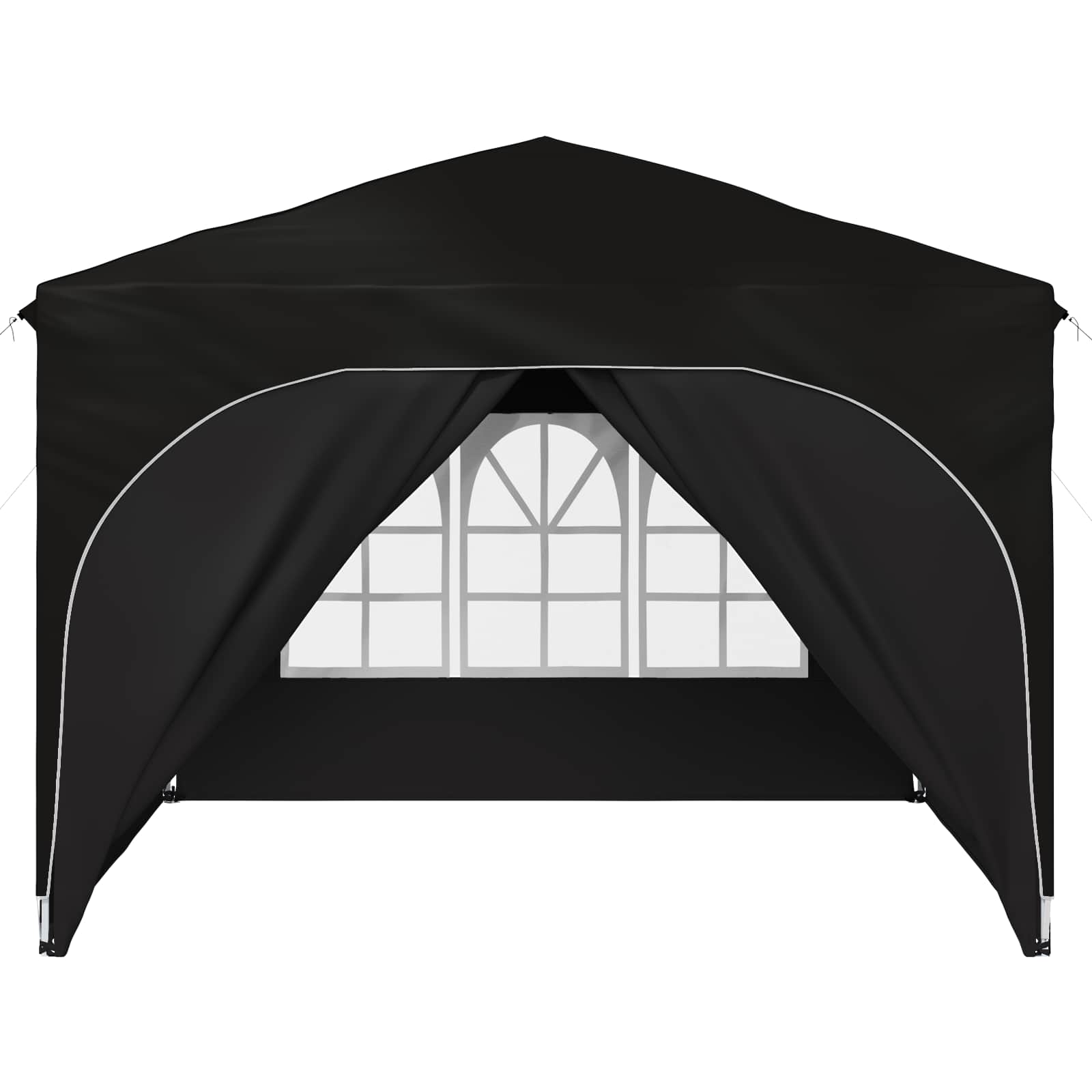 vidaXL Namiot imprezowy rozkładany 290 x 290 x 245 cm Czarny