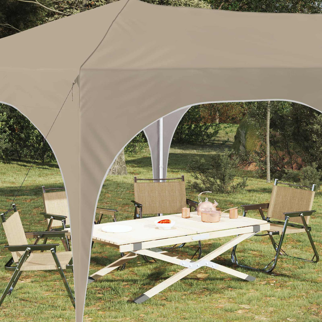 vidaXL Namiot imprezowy rozkładany 575 x 288 x 245 cm kremowy