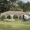 vidaXL Namiot imprezowy rozkładany 575 x 288 x 245 cm kremowy