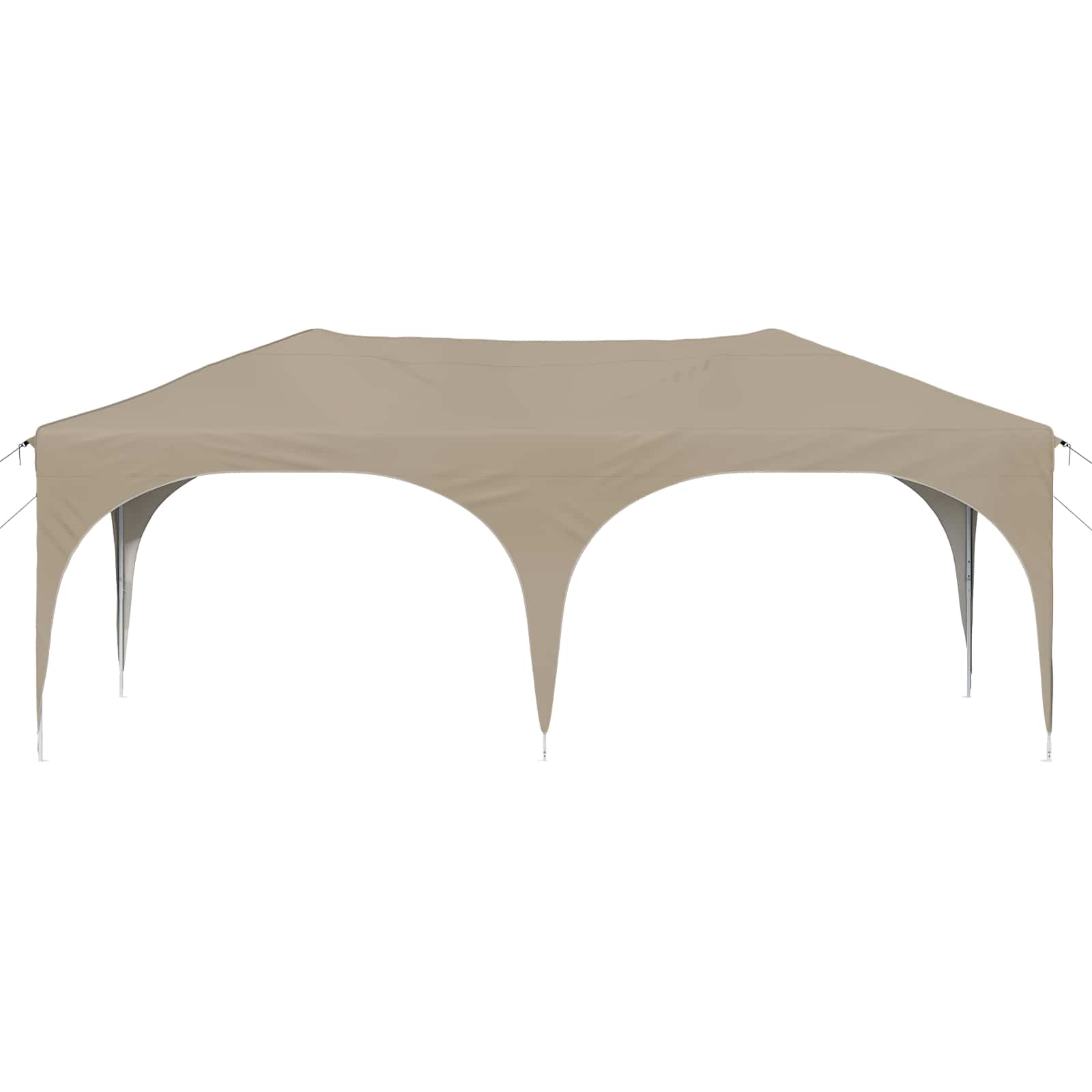vidaXL Namiot imprezowy rozkładany 575 x 288 x 245 cm kremowy