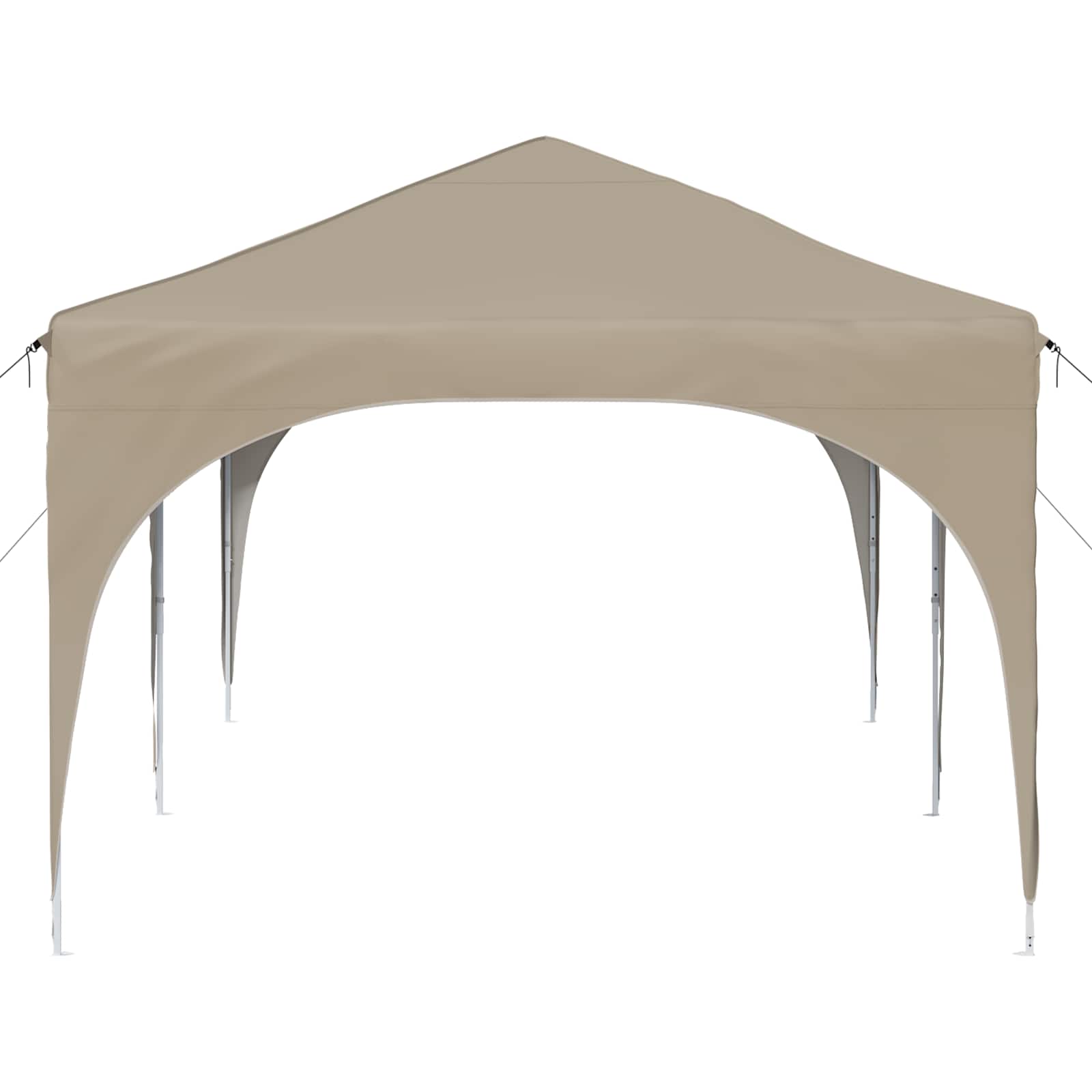 vidaXL Namiot imprezowy rozkładany 575 x 288 x 245 cm kremowy