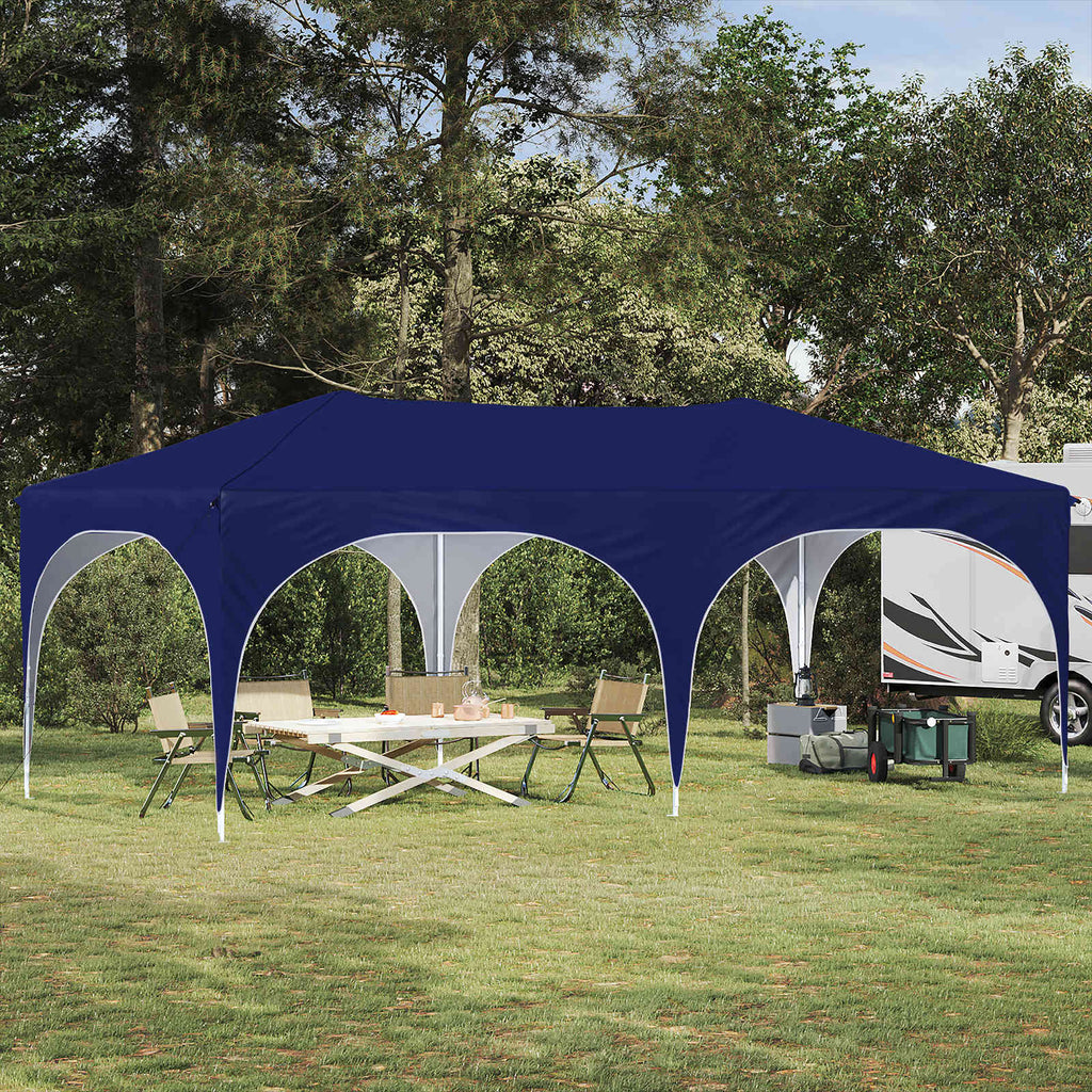 vidaXL Namiot imprezowy rozkładany 575 x 288 x 245 cm niebieski