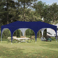 vidaXL Namiot imprezowy rozkładany 575 x 288 x 245 cm niebieski