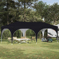 vidaXL Namiot imprezowy rozkładany 575 x 288 x 245 cm antracytowy