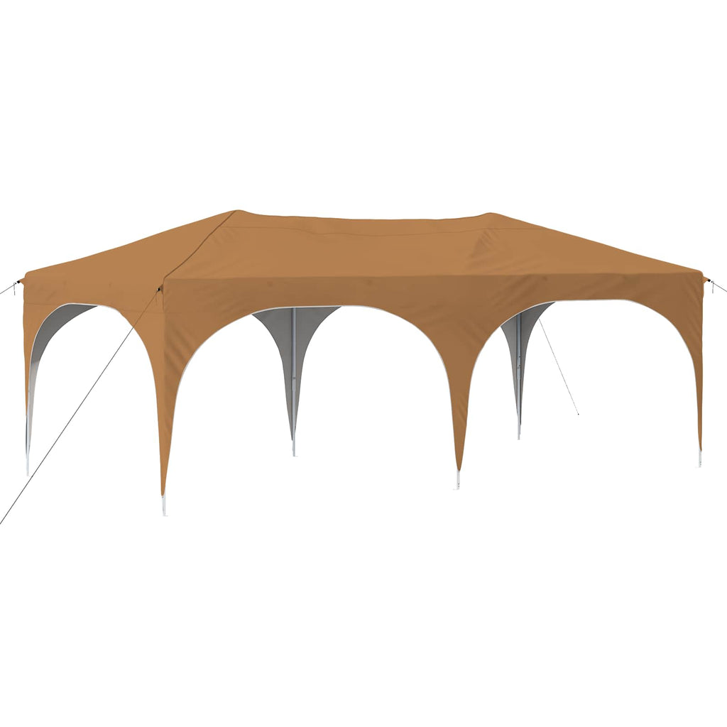 vidaXL Namiot imprezowy rozkładany 575 x 288 x 245 cm Beżowy
