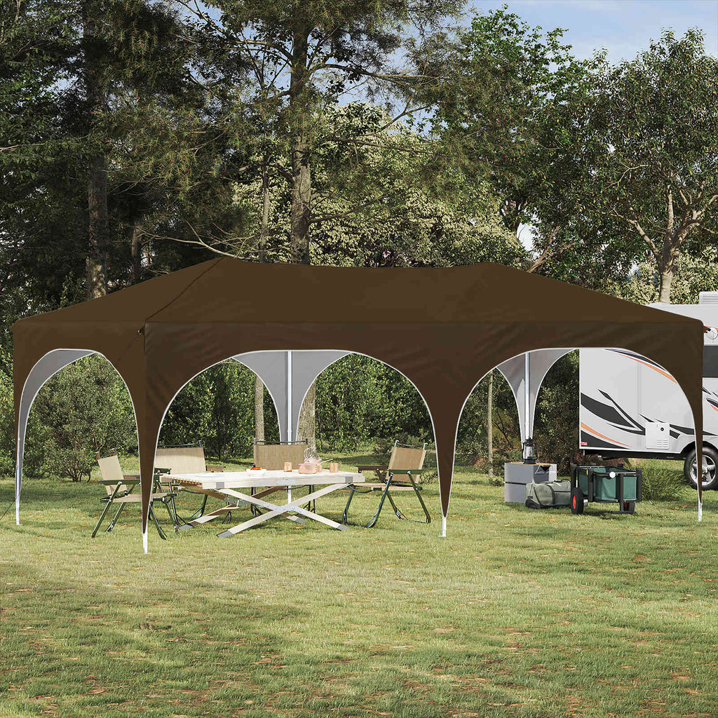 vidaXL Namiot imprezowy rozkładany 575 x 288 x 245 cm Ciemnoszary