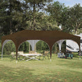 vidaXL Namiot imprezowy rozkładany 575 x 288 x 245 cm Ciemnoszary