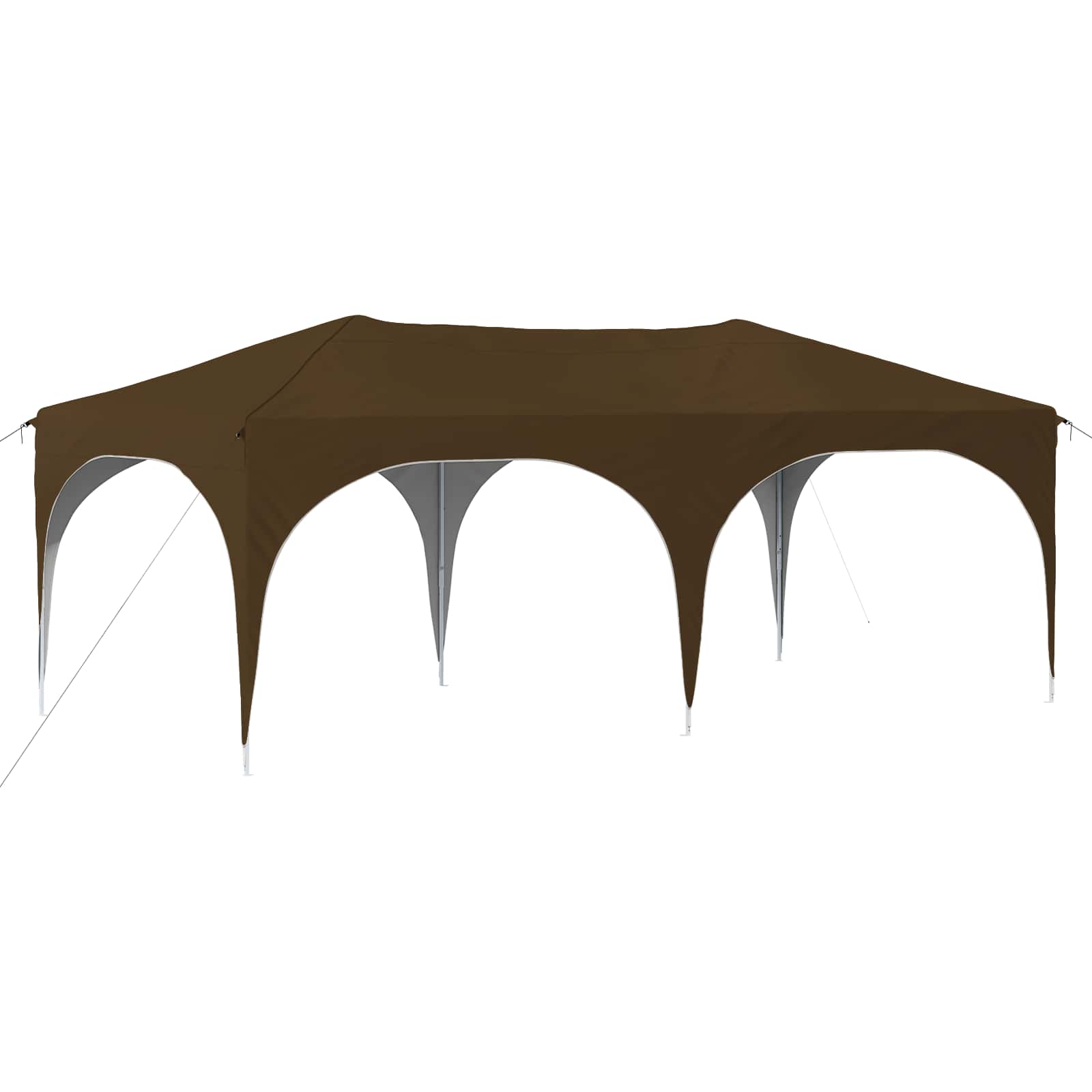 vidaXL Namiot imprezowy rozkładany 575 x 288 x 245 cm Ciemnoszary