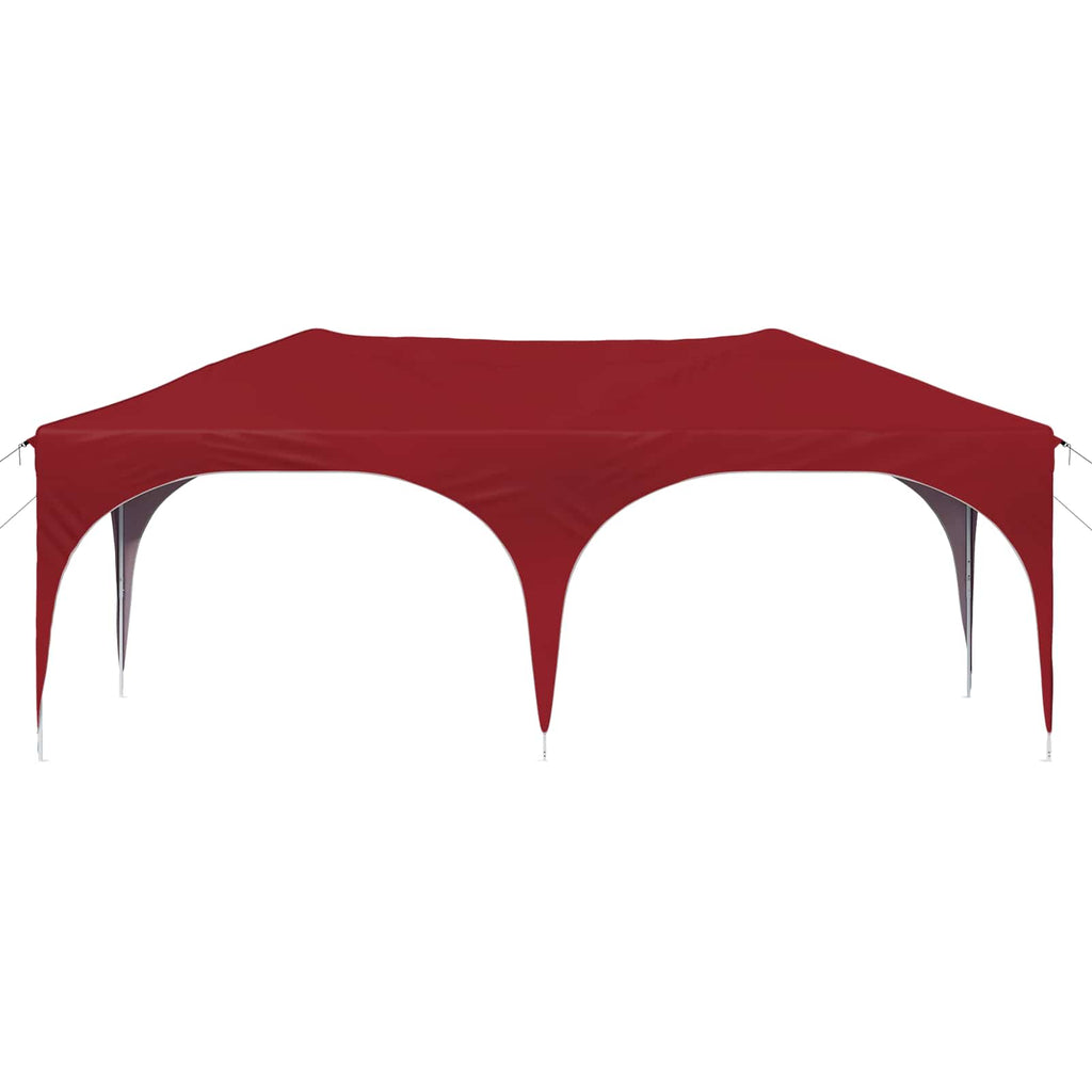 vidaXL Namiot imprezowy rozkładany 575 x 288 x 245 cm bordowy