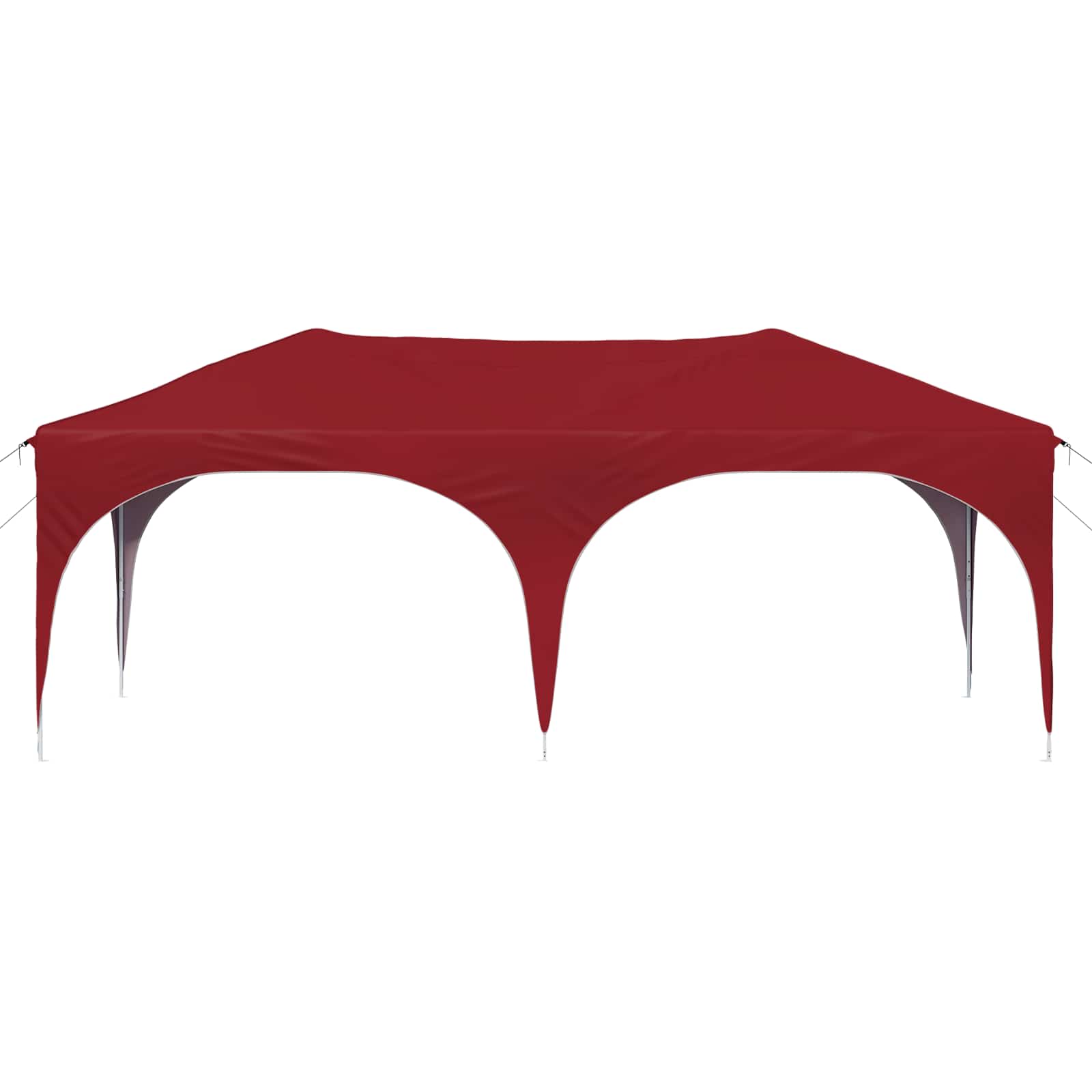 vidaXL Namiot imprezowy rozkładany 575 x 288 x 245 cm bordowy